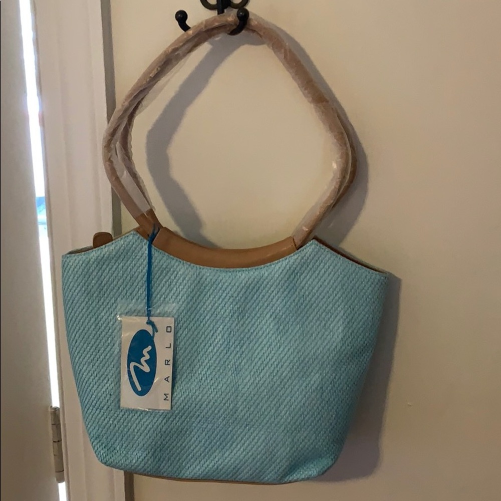 Marlo blue hand bag. Brand new with tags